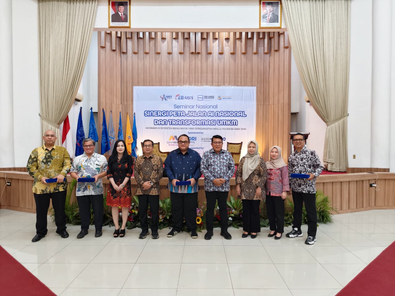 Acara Seminar Nasional DPK APINDO Kabupaten Bogor Kolaborasi dengan Universitas Satya Negara Indonesia (USNI) Kampus A, USNI Pondok Indah Jakarta Selatan